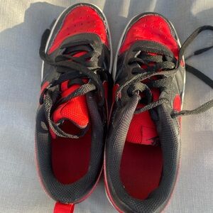 Nike Kids Red and Black Sneakers